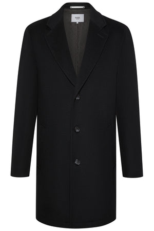 Black Wool Cashmere Overcoat