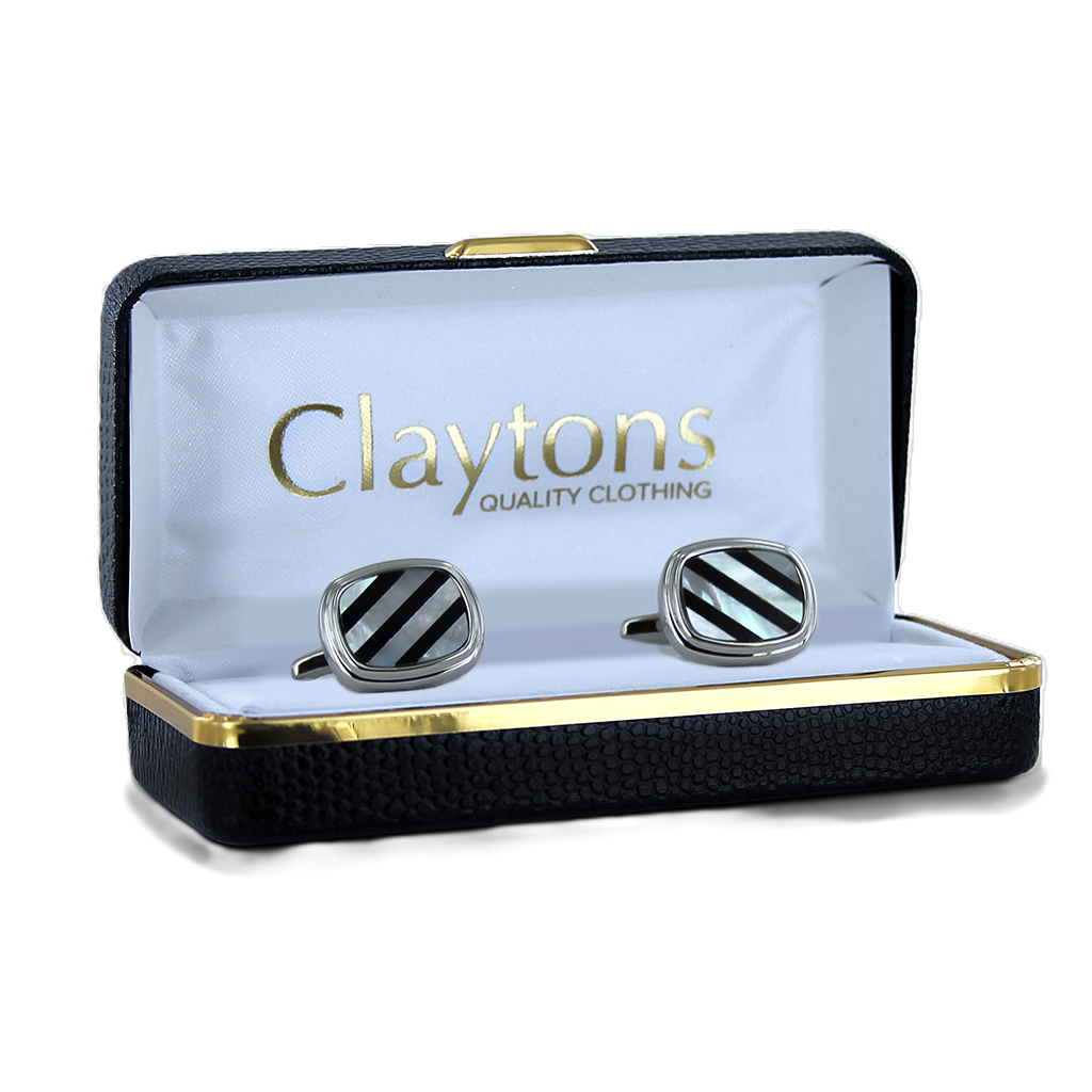 Dalaco Mother of Pearl & Onyx Cufflinks