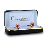 Load image into Gallery viewer, Dalaco Rose Gold Knot Cufflinks
