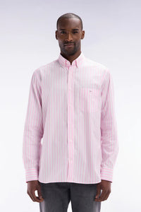 Pink Block Striped Shirt