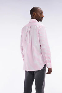 Pink Block Striped Shirt