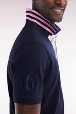 Load image into Gallery viewer, Navy 6 Nations Tournament Polo Shirt
