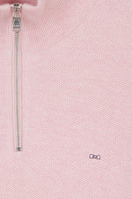 Load image into Gallery viewer, Pink Textured Knitted Half Zip
