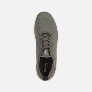 Grey Fabric Sneakers
