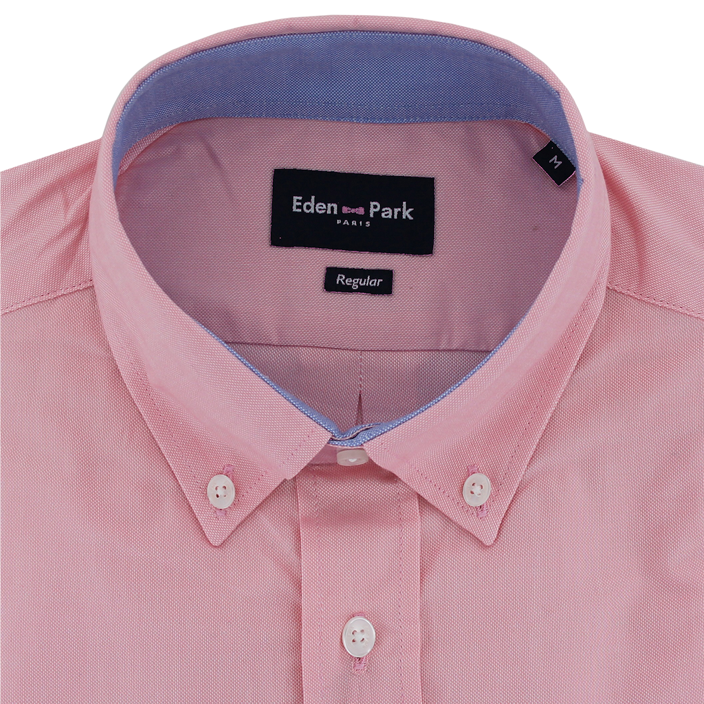 Eden Park Soft Cotton Oxford Shirt Pink