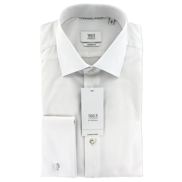 Serica Elite Tapered White French Cuff Tall Dress Shirt - E-106FC 01L
