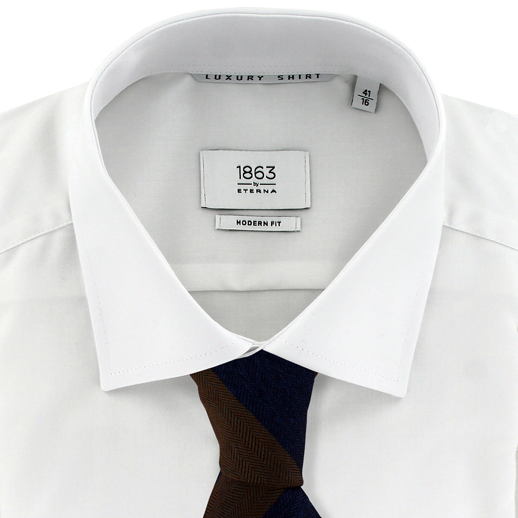 Eterna Modern Fit Double Cuff Luxury Business Shirt White