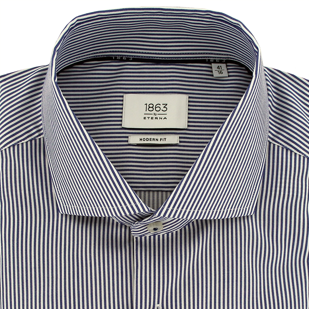 Eterna Modern Fit Stripe Luxury Business Shirt