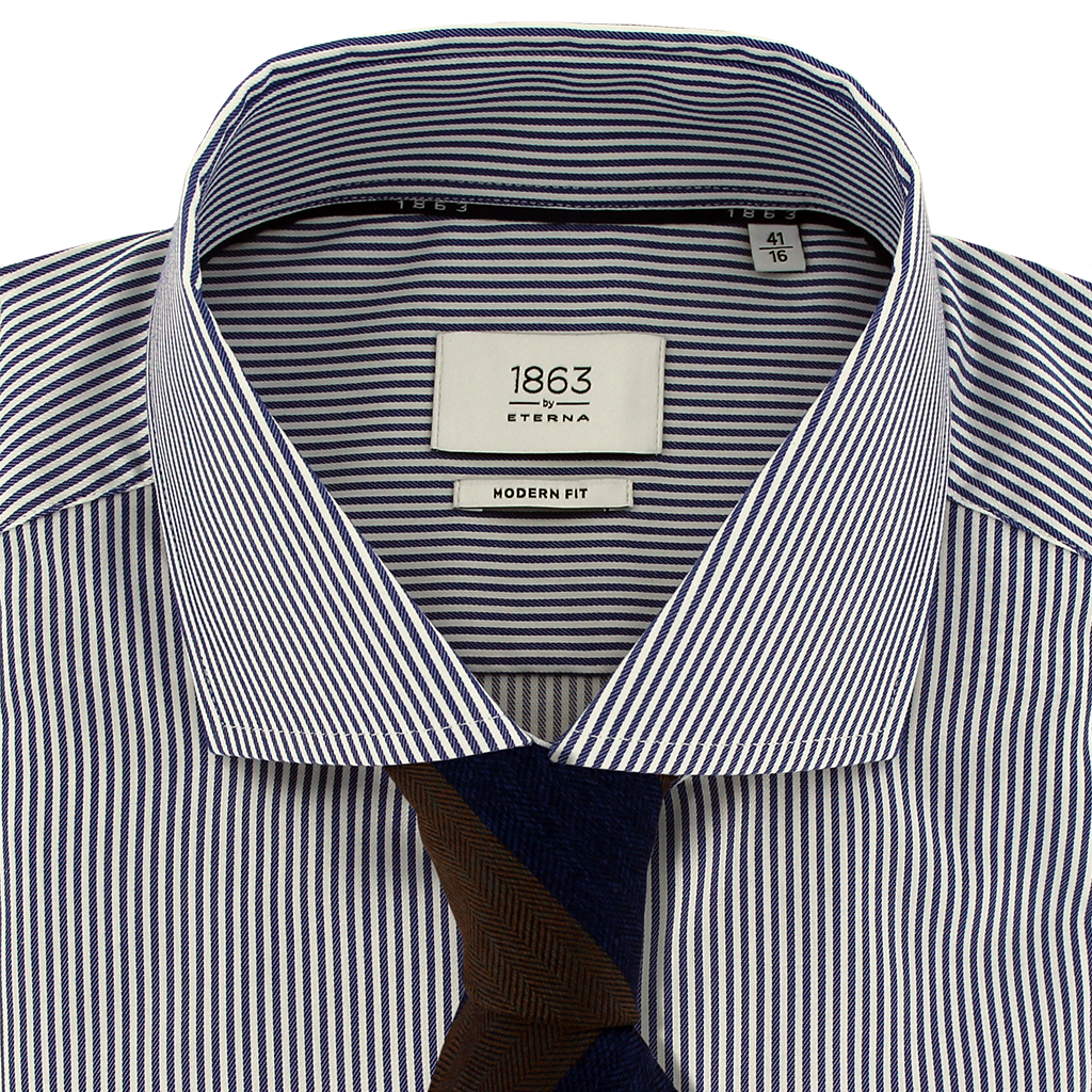 Eterna Modern Fit Stripe Luxury Business Shirt