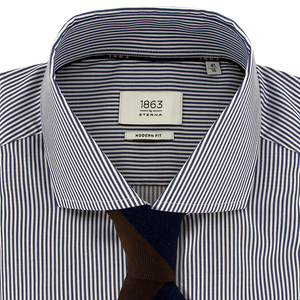 Eterna Modern Fit Stripe Luxury Business Shirt