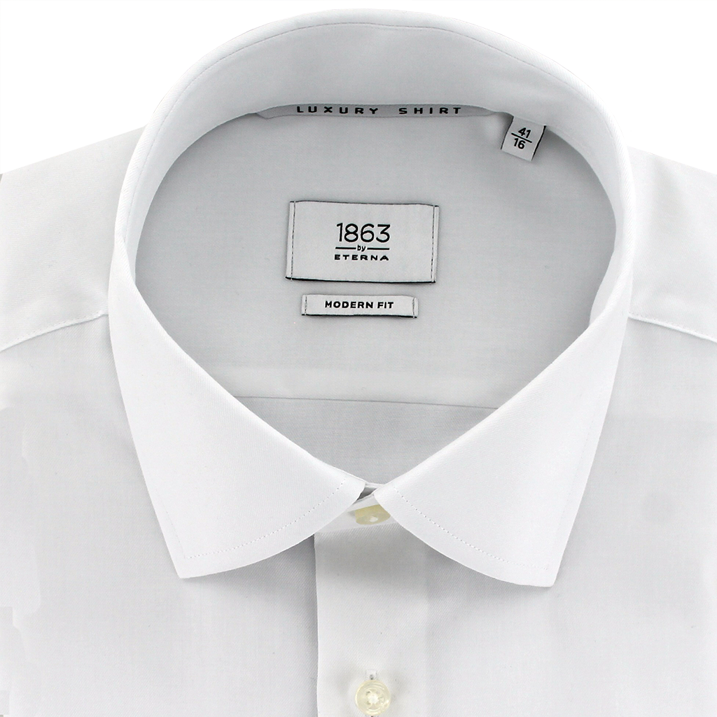 Eterna Modern Fit Luxury Twill Business Shirt White