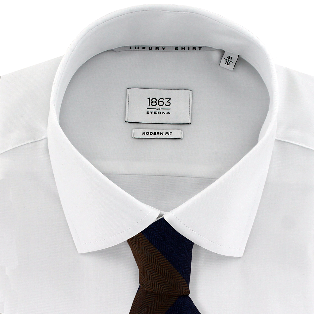 Eterna Modern Fit Luxury Twill Business Shirt White