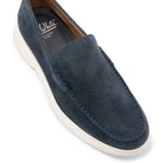 Load image into Gallery viewer, Navy Suede Loafers
