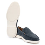 Load image into Gallery viewer, Navy Suede Loafers

