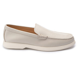 Pearl Grain Leather Loafers