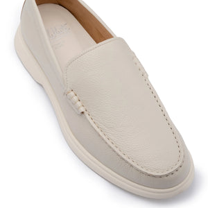 Pearl Grain Leather Loafers