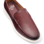 Load image into Gallery viewer, Wine Grain Leather Loafers
