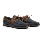 Load image into Gallery viewer, Navy Floripa Boat Shoes
