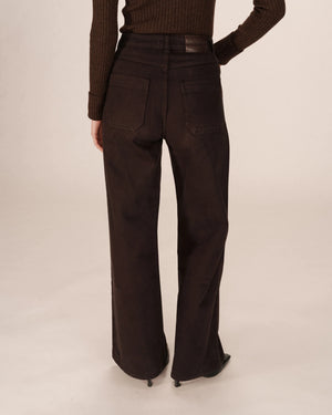 Chocolate Wide Leg Jeans