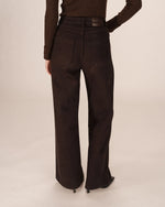 Load image into Gallery viewer, Chocolate Wide Leg Jeans
