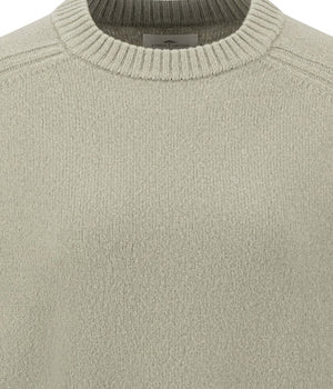 Green Merino Wool Crew Neck