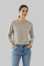 Load image into Gallery viewer, Dusty Green Stripe Top
