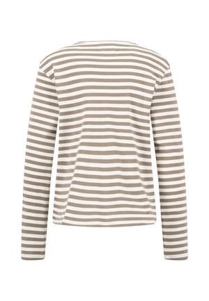 Dusty Green Stripe Top