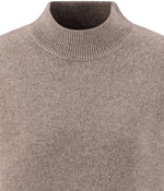 Load image into Gallery viewer, Taupe Wool Crew Neck Sweater
