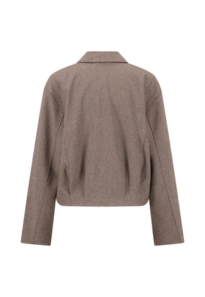 Brown Melange Jacket