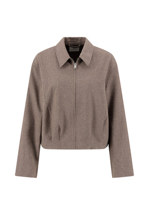 Brown Melange Jacket
