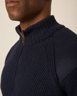 Load image into Gallery viewer, Navy Quarter Zip Jumper
