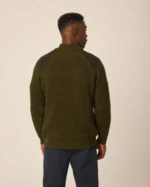 Navy Quarter Zip Jumper