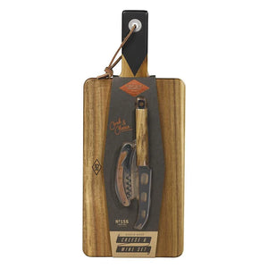 Cheese Board & Knife Set with Wine Opener