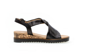 Black Rich Womens Sandals