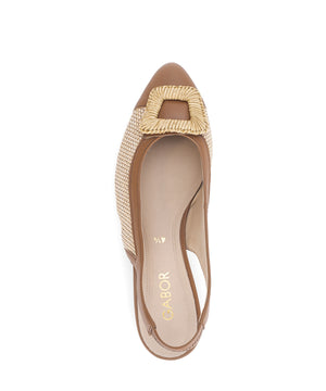Tan Slingback Pumps