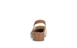 Tan Slingback Pumps