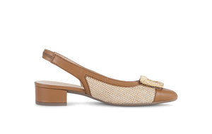 Tan Slingback Pumps