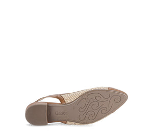 Tan Slingback Pumps