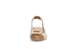 Tan Slingback Pumps