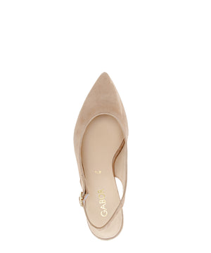 Beige Lazona Court Shoes