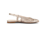 Load image into Gallery viewer, Gold Slingback Pumps
