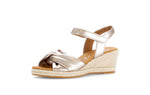 Load image into Gallery viewer, Pewter Wedge Sandals
