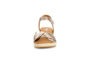 Pewter Wedge Sandals