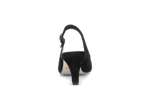 Black Open Heel Shoes