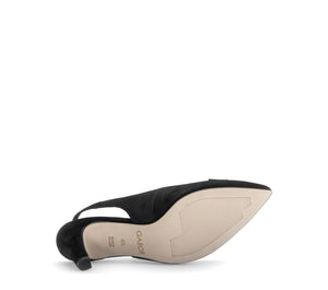 Black Open Heel Shoes