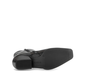 Black Cowbay Ankle Boots