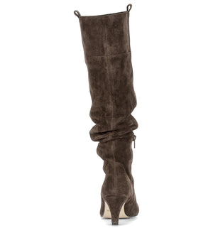 Brown Suede Elegant Boots