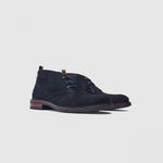 Load image into Gallery viewer, Navy Suede Gali Boots
