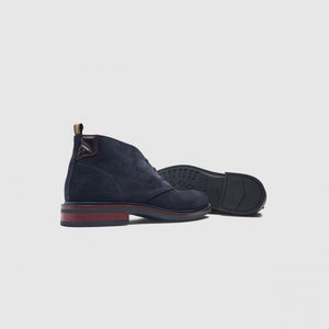 Navy Suede Gali Boots