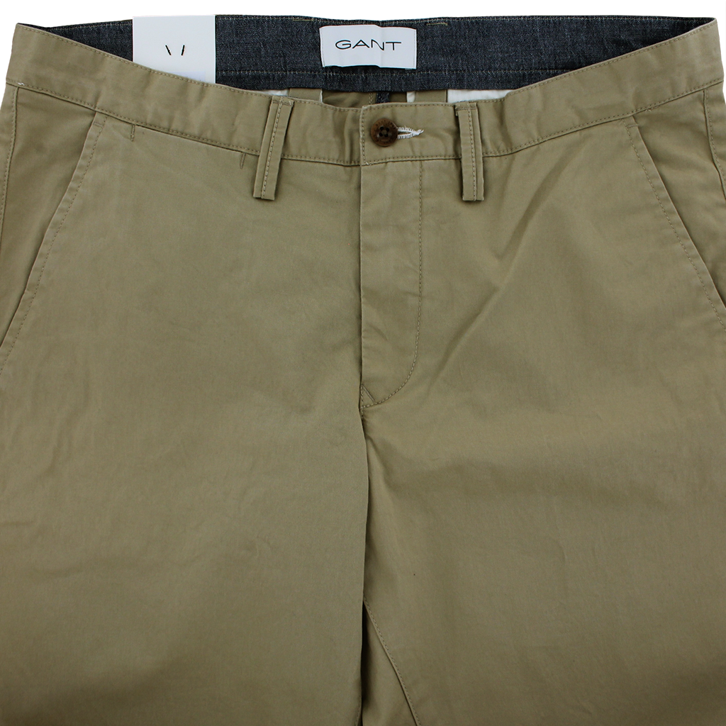 Gant Slim Fit Twill Chinos Khaki